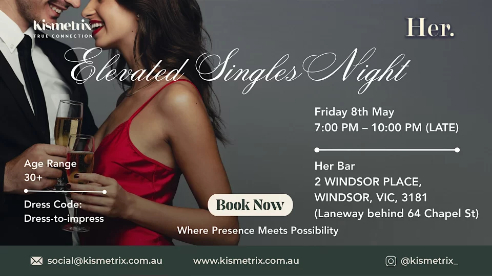 May 1 | Elevated Singles Night | Dress, Drinks & Connection Her Bar Windsor