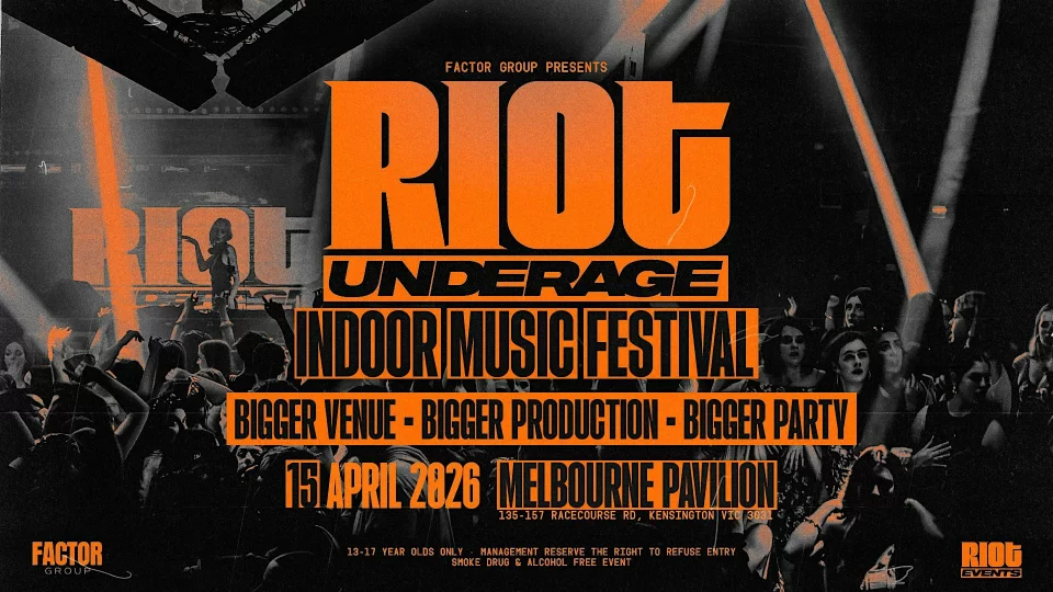 Riot Underage Indoor Music Festival • April 15th 2026