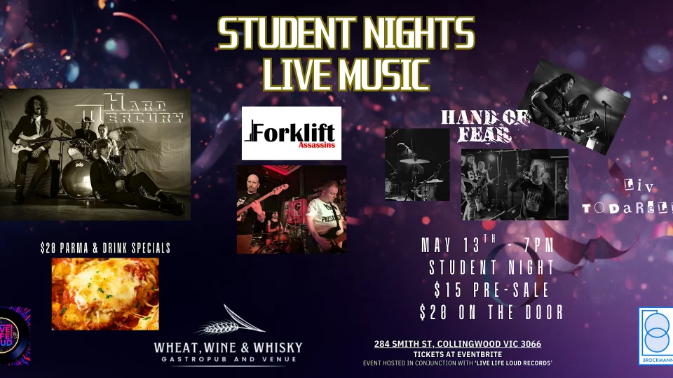 Student Nights at Wheat, Wine & Whisky – May 13th