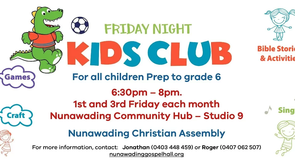 Friday Night Kids Club – Nunawading Christian Assembly