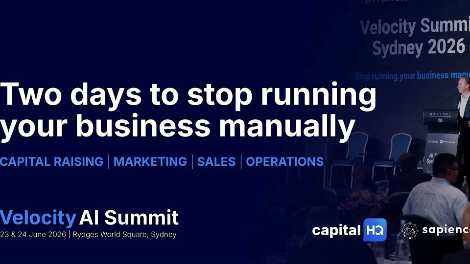 Velocity AI Summit: Raising Capital & Automating Your Business with AI