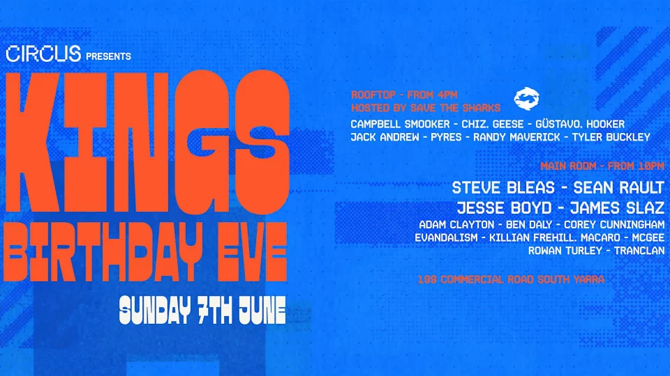 Circus & Save The Sharks present King’s Birthday Eve