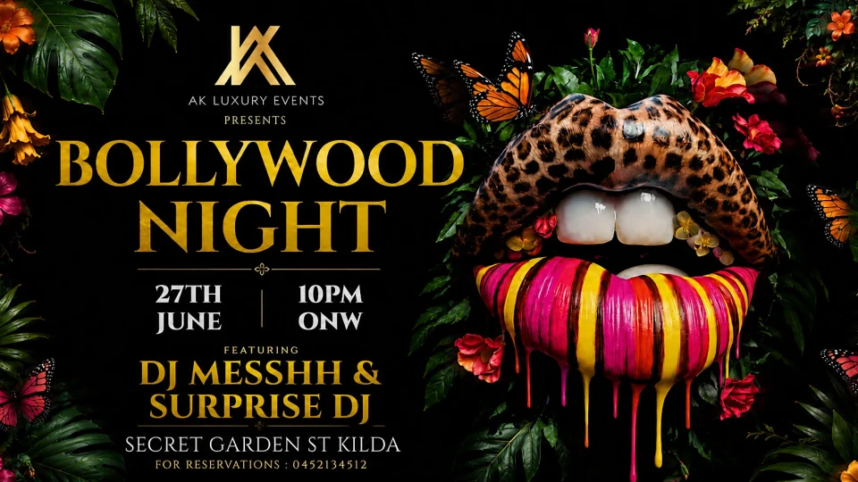 Melbourne’s Wildest Bollywood Night