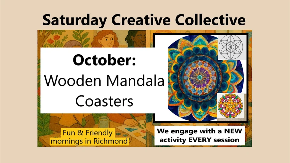 Saturday Art & Craft OCT – Wooden Mandala Coasters