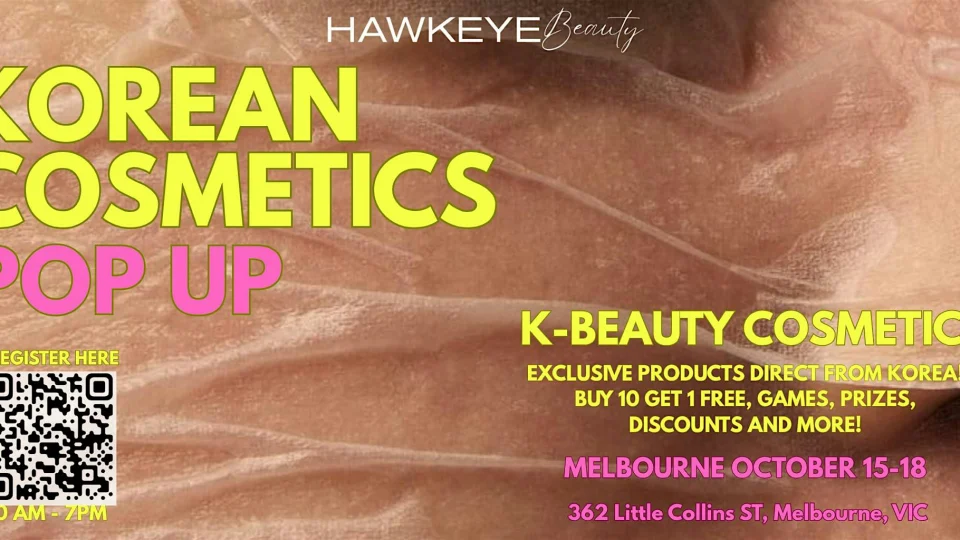 Korean Cosmetics Pop-Up Sale | October 15 - 18 | Melbourne