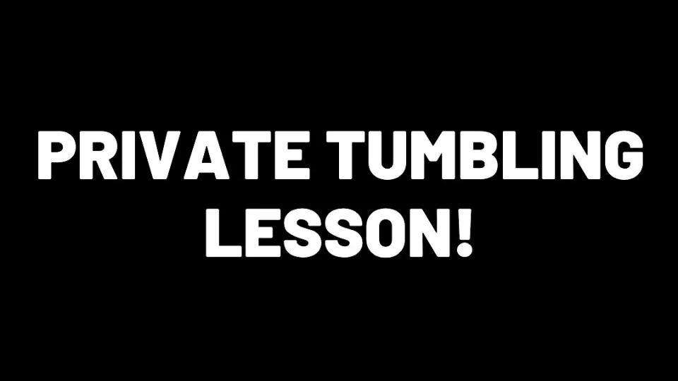 1hr Private Tumbling Lesson - for 2 people