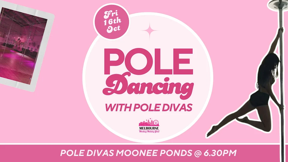 Pole Dancing with Melbourne Working Holiday Gilrs
