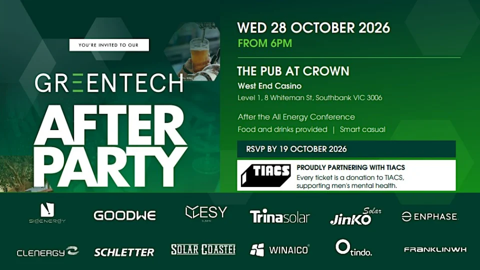 Greentech 2026 All Energy AFTERPARTY